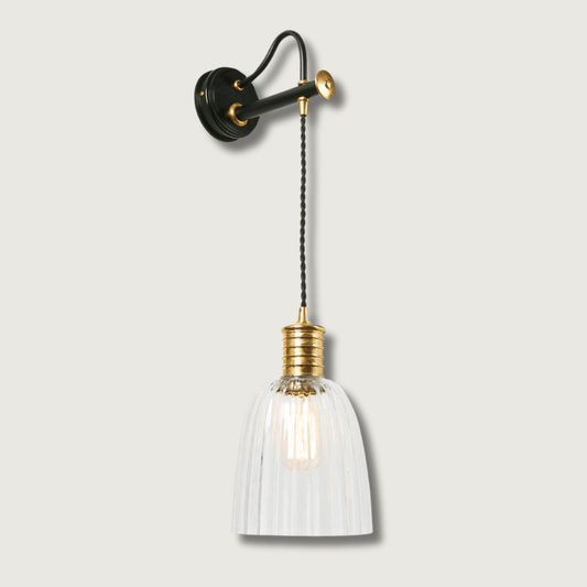 BrassLuxe - Wall Lamp Black/Brass