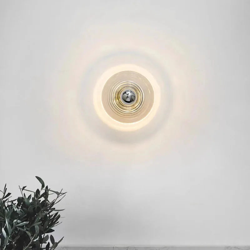 RétroGlow | Lampe murale en verre vintage