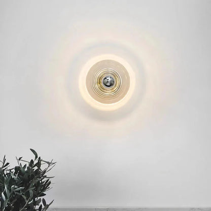 RétroGlow | Lampe murale en verre vintage