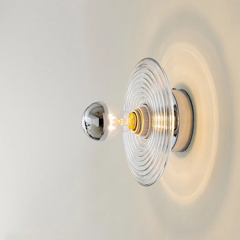 RétroGlow | Lampe murale en verre vintage