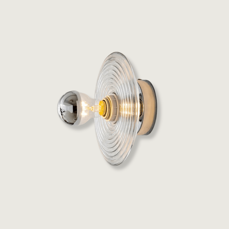 RétroGlow | Lampe murale en verre vintage