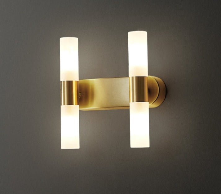EliteGlow - Minimalistisk gyldent væglampe med LED