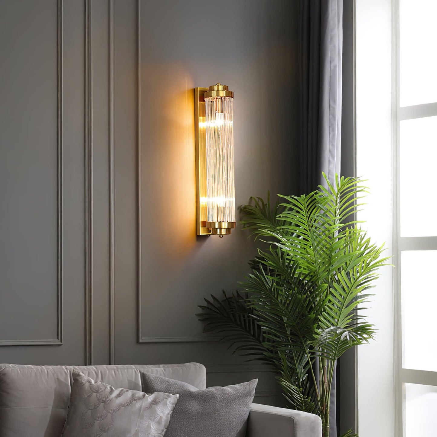 LuxeFlare - Guld Væglampe med LED Effektivitet