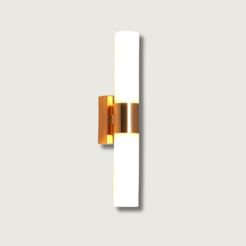 EliteGlow - Minimalistisk gyldent væglampe med LED