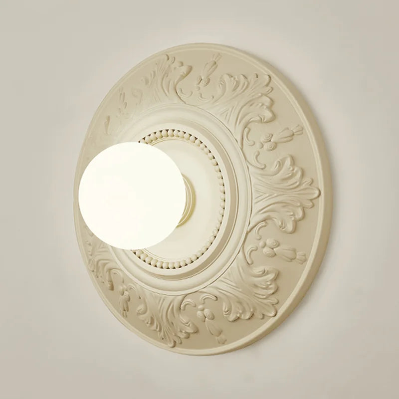 LumiParis - Round White Retro Living Room Lamp
