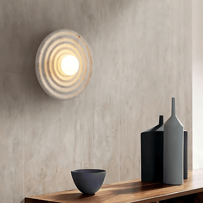 TranquilLume - Wabi-Sabi Væglampe til en Fredelig Atmosfære
