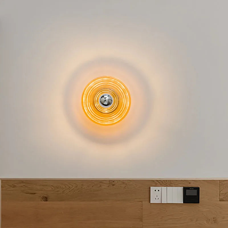 RétroGlow | Lampe murale en verre vintage