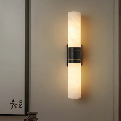 CopperGlow - Marmor Væglampe med Kreativt Design