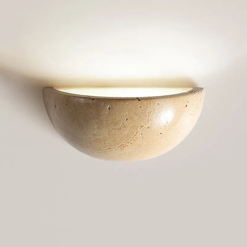 WabiSabiRock - Lampe murale en pierre Wabi Sabi