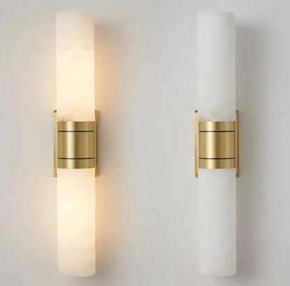 CopperGlow - Marmor Væglampe med Kreativt Design