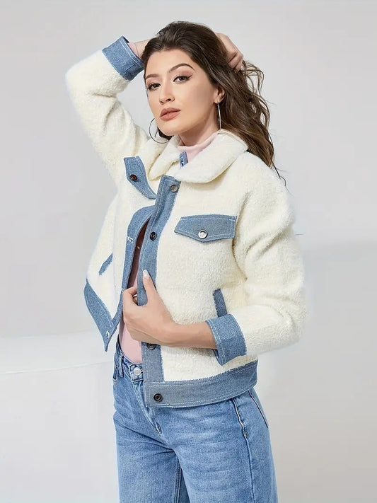 Reverserbar denimjakke for kvinner - Marry