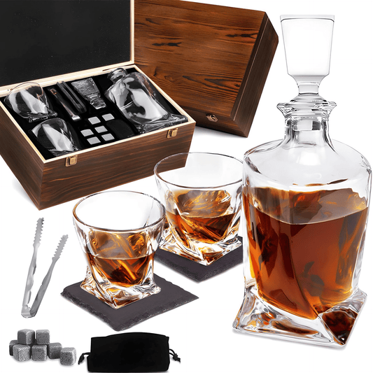 BarMaster - Carafe à whisky en cristal et accessoires