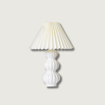 LunaLuxe - Table Lamp with Pleated Style and Pleasant Atmosphere