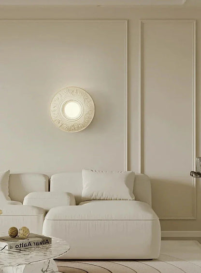 LumiParis - Round White Retro Living Room Lamp