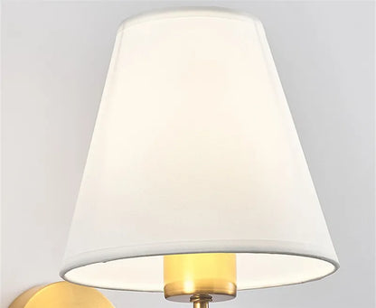RusticGlow - Lampe murale en tissu de style américain