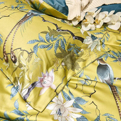 GoldenTranquility - Luxury Egyptian Cotton Pillowcase Set