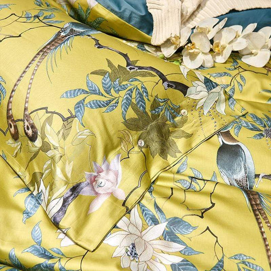 GoldenTranquility - Luxe Egyptisch Katoenen Kussensloop Set