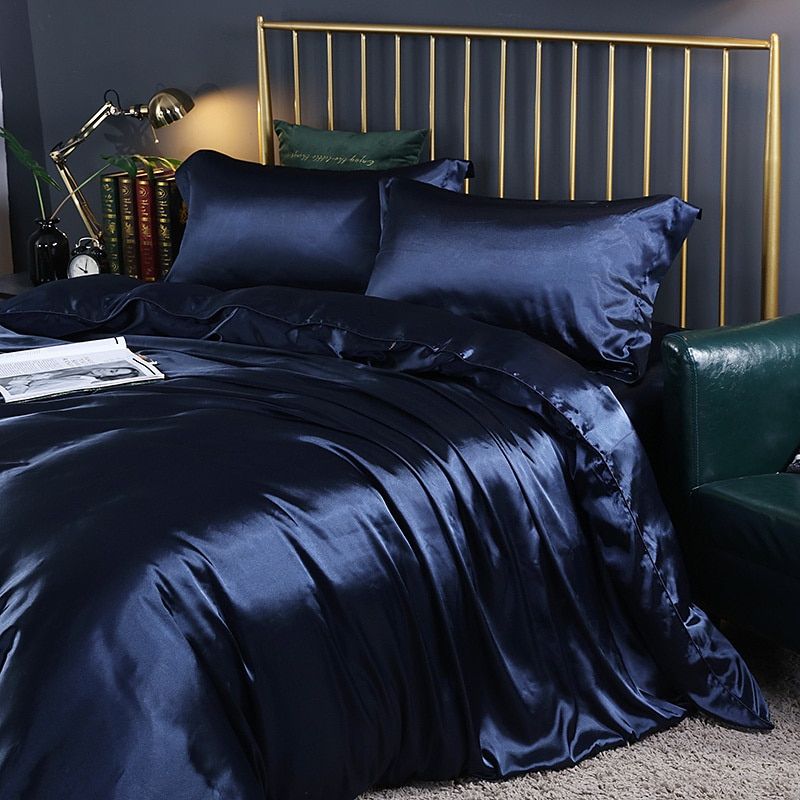 SilkHaven - Premium Satin Bettbezug Set