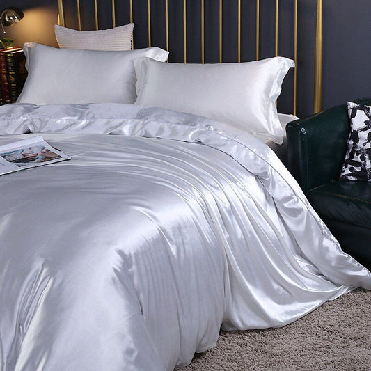 SilkHaven - Premium Satin Bettbezug Set