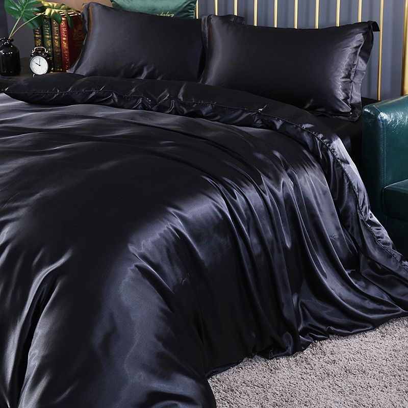 SilkHaven - Premium Satin Bettbezug Set