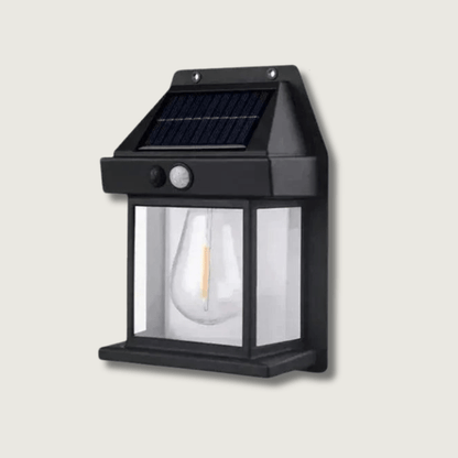 MotionGlow | Retro solcellevegglampe