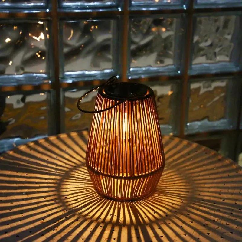 SolWeave | Sustainable Handwoven Outdoor Lamp for Any Resistance