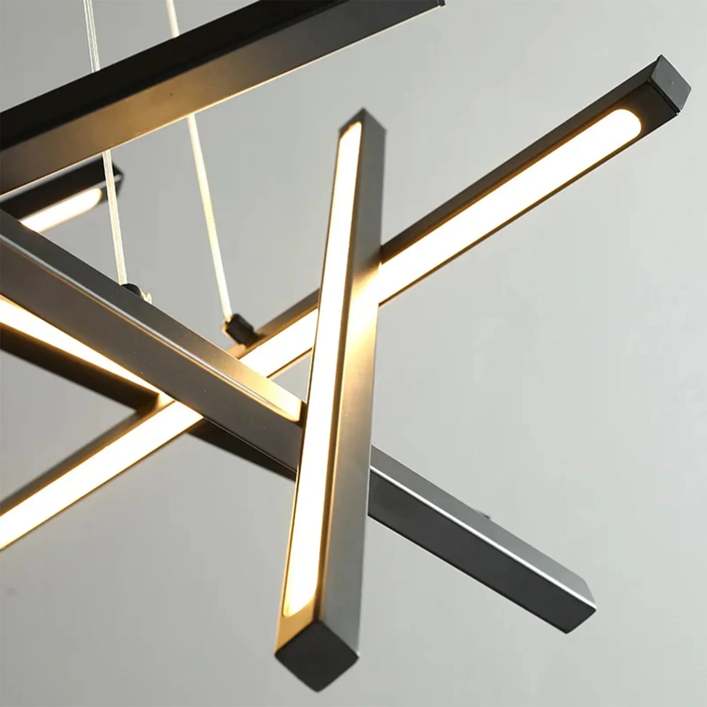 LumoFlow - LED Pendant Light with Abstract Lines