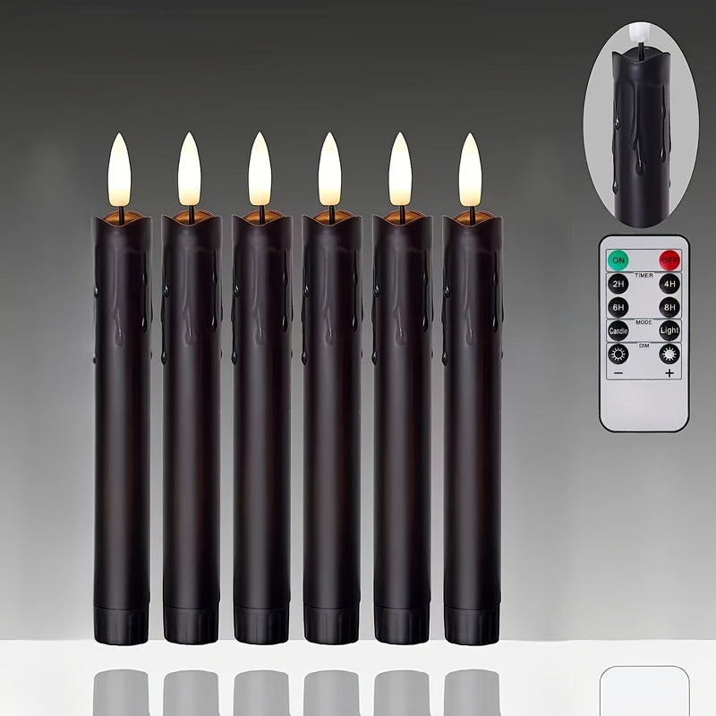 WarmGlow - Ensemble de bougies LED avec télécommande pour la maison