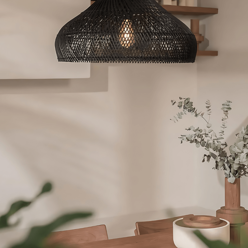 BohoRust - Handmade Rattan Pendant Light