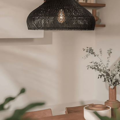 BohoRust - Handmade Rattan Pendant Light