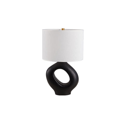 ModernGlow – Harpiks Bordlampe med Linnedskærm