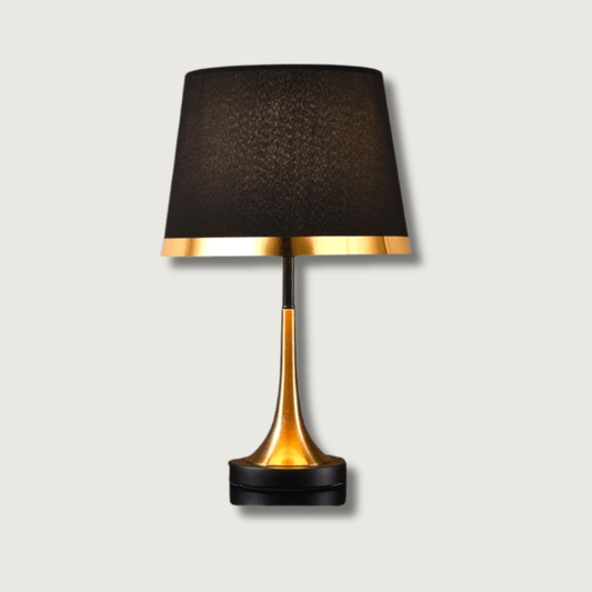 GiltShade - Retro Tafellamp in Goud en Zwart