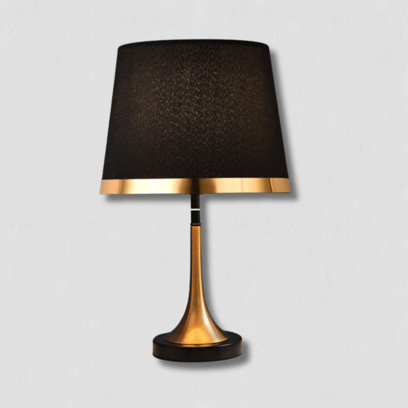 GiltShade - Retro Table Lamp in Gold and Black