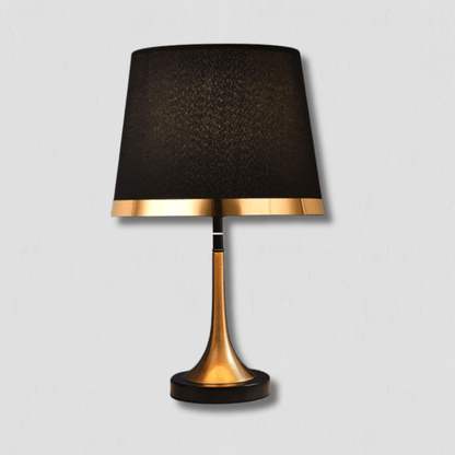 GiltShade - Retro Table Lamp in Gold and Black