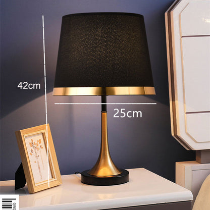 GiltShade - Retro Table Lamp in Gold and Black
