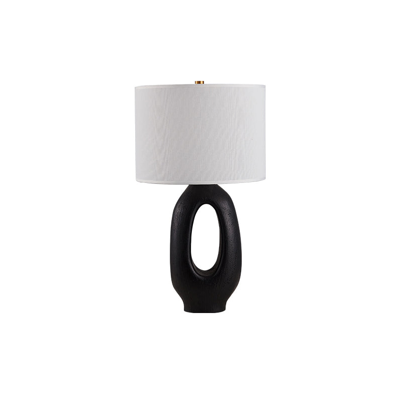 ModernGlow – Harpiks Bordlampe med Linnedskærm